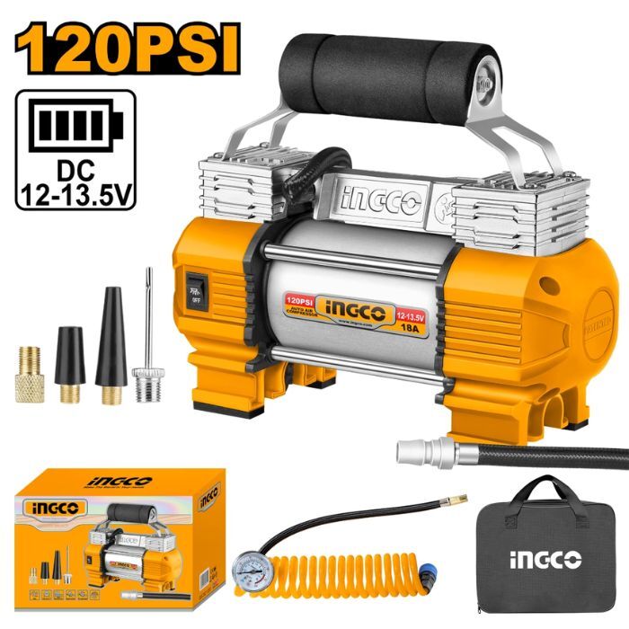 Compresor Auto Ingco 12 volt 18 amp