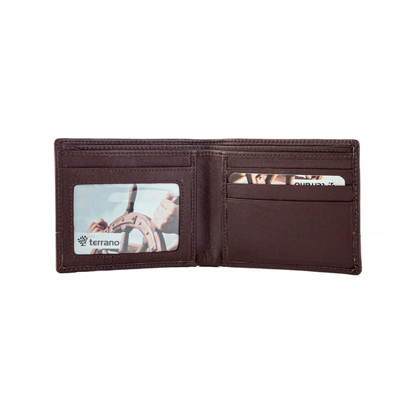 Billetera Cuero con Visor