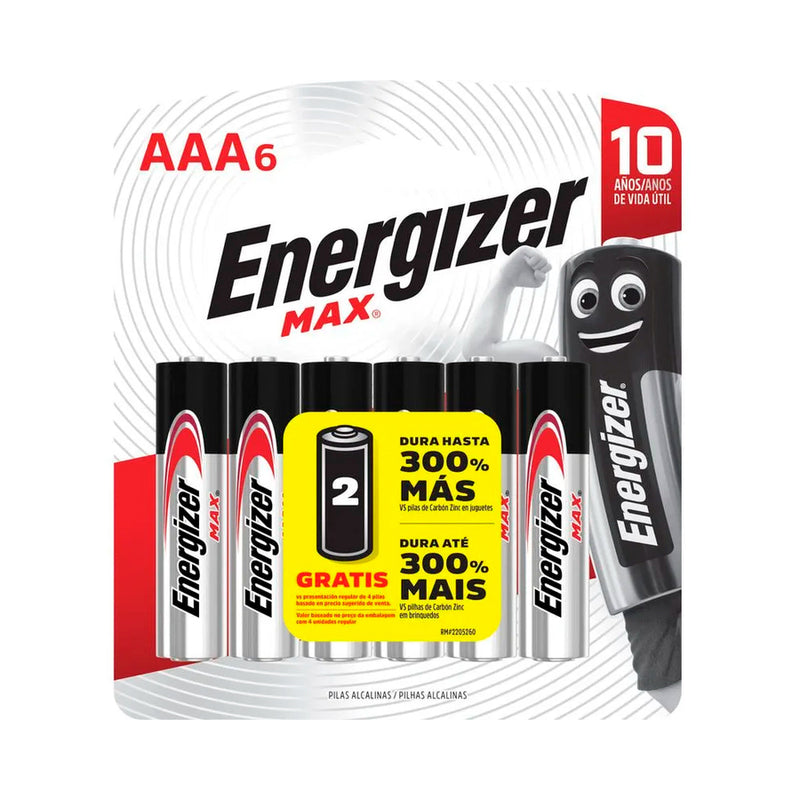 Pilas Energizer Alcalina  AAA X 6