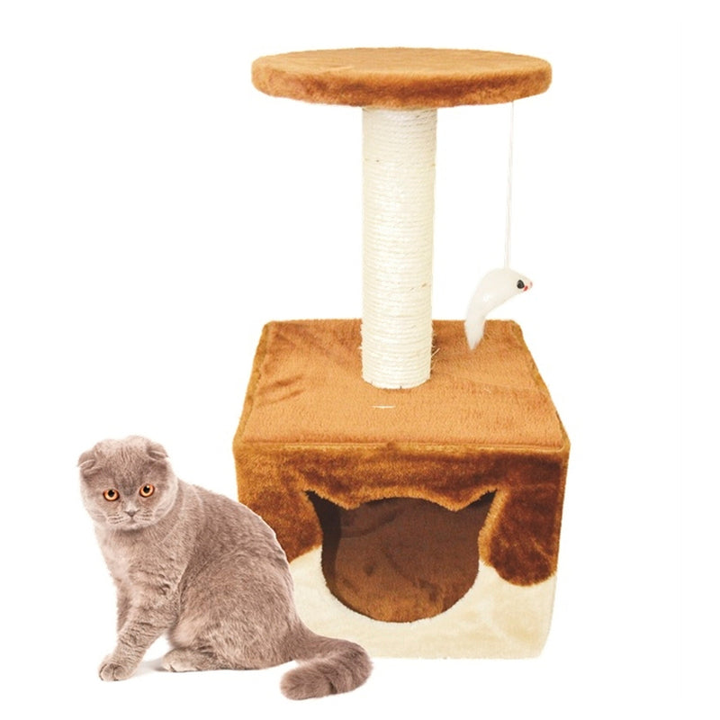 Rascador para Gato Casa y Ratón