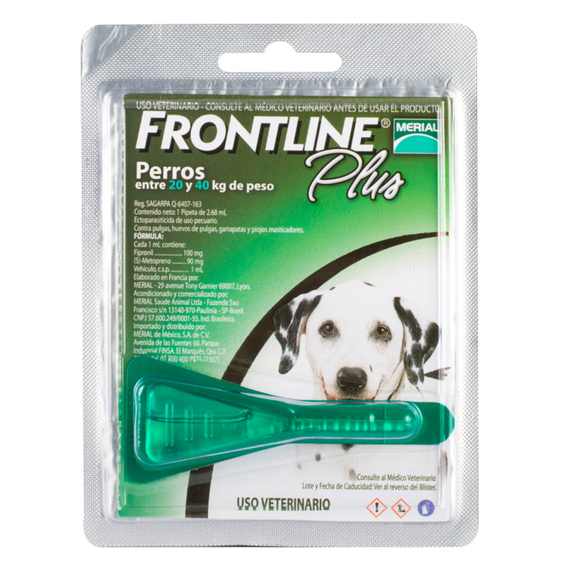 Pipeta Frontline Plus para Perros 20 a 40 KG