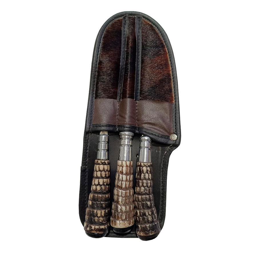 Juego 3 Piezas Cuchillo, Tenedor y Chaira N° 6 Combinado