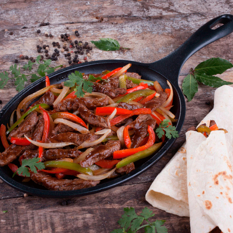 Sartén Fajita de Hierro Fundido Esmaltado 24x17.5cm Victoria