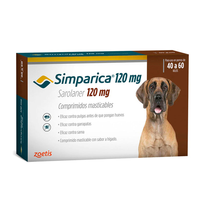 Pastilla Masticable Simparica de 40 a 60 KG