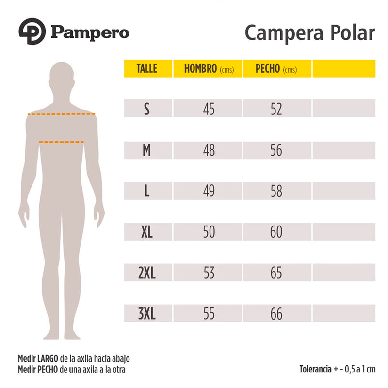 Campera Micropolar Pampero Monttes Hombre
