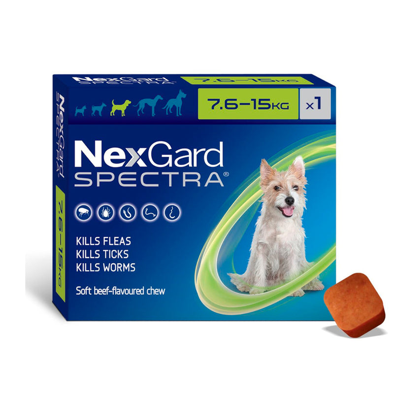 Pastilla NexGard Spectra 7,6 a 15 KG M