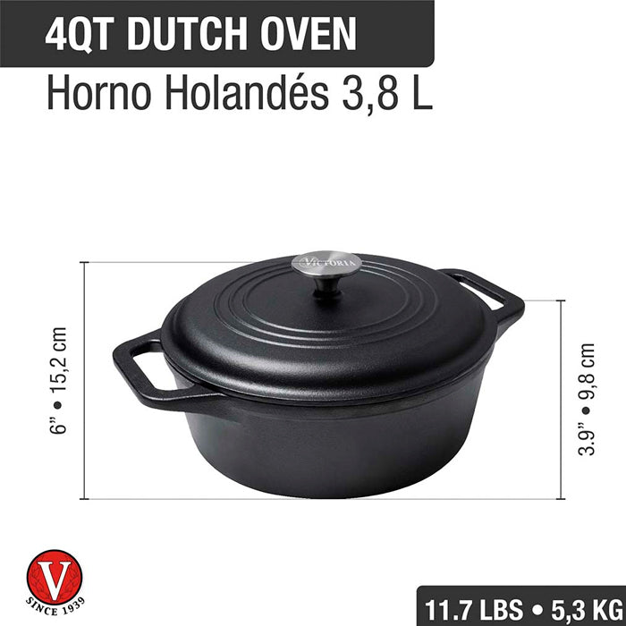 Olla Hierro Esmaltado 4L/24cm C/Asas Victoria
