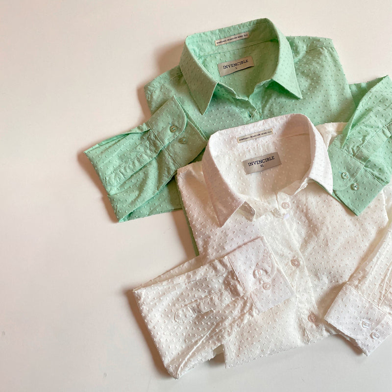 Camisa Invencible Dama Manga Larga Blanca