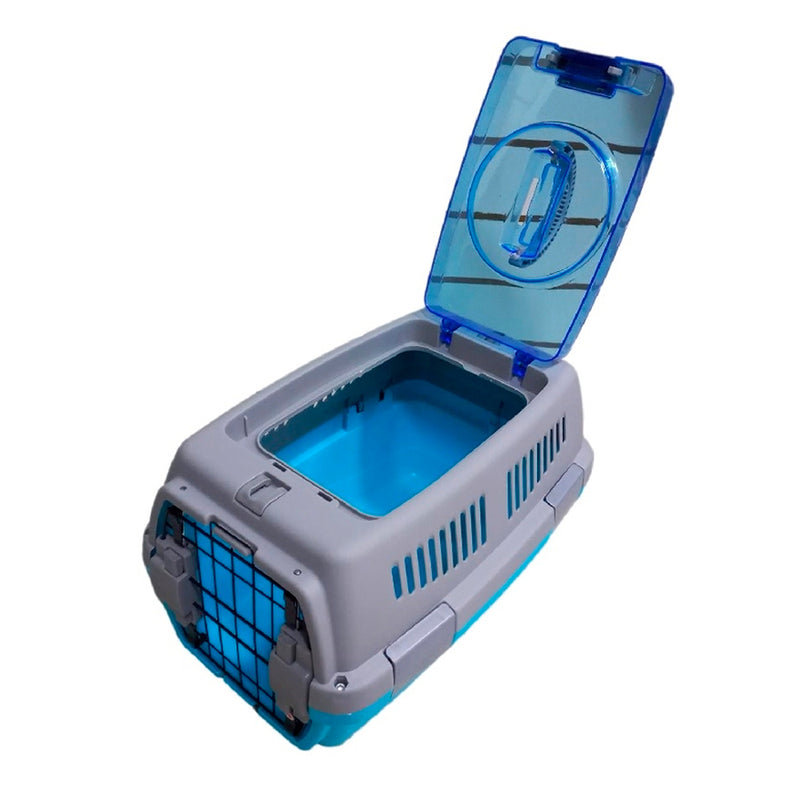 Transportadora con Puerta de Metal y Abertura Superior