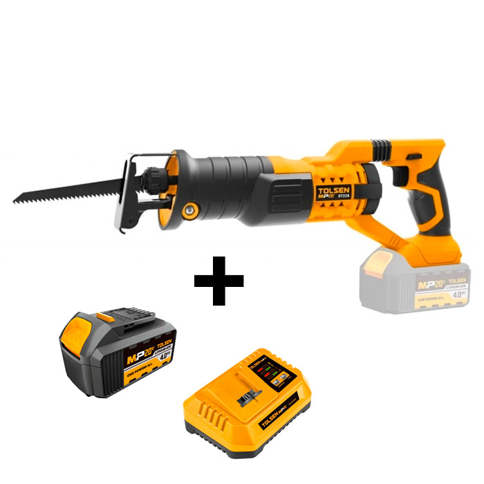 Sierra Sable Tolsen A Bateria 120mm 2A(C/Bateria y Cargador)