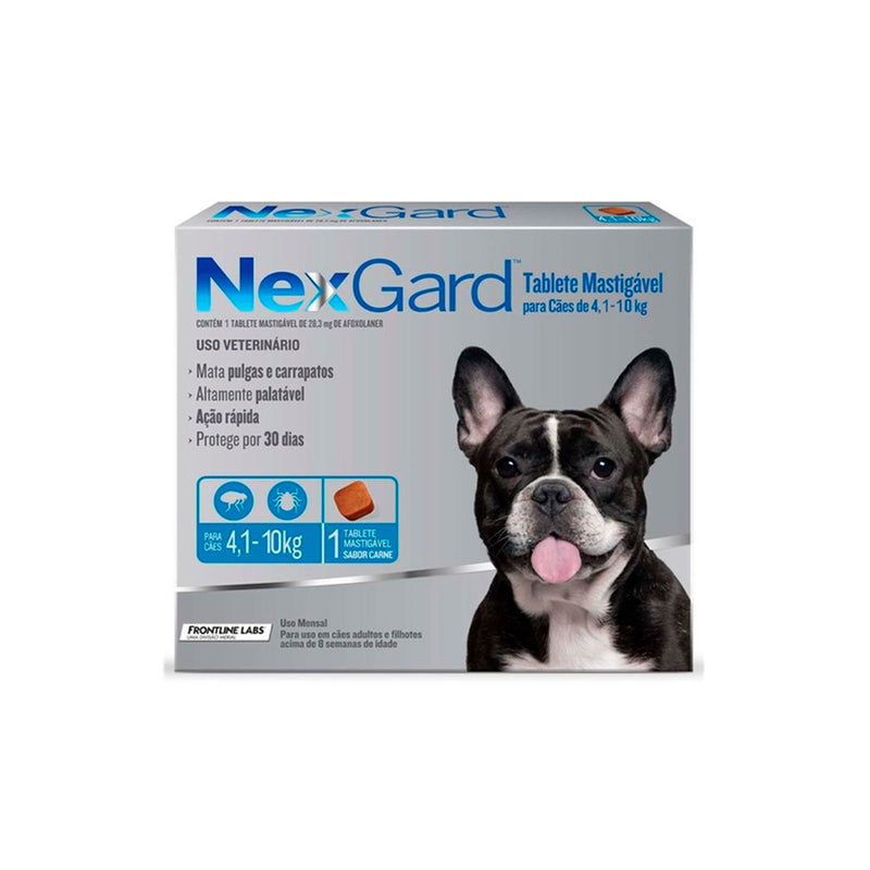 Tableta Masticable NexGard 4 a 10 KG (1 Comprimido)