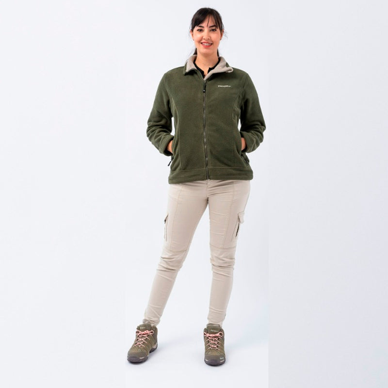 Campera Polar Pampero Dama Color Verde