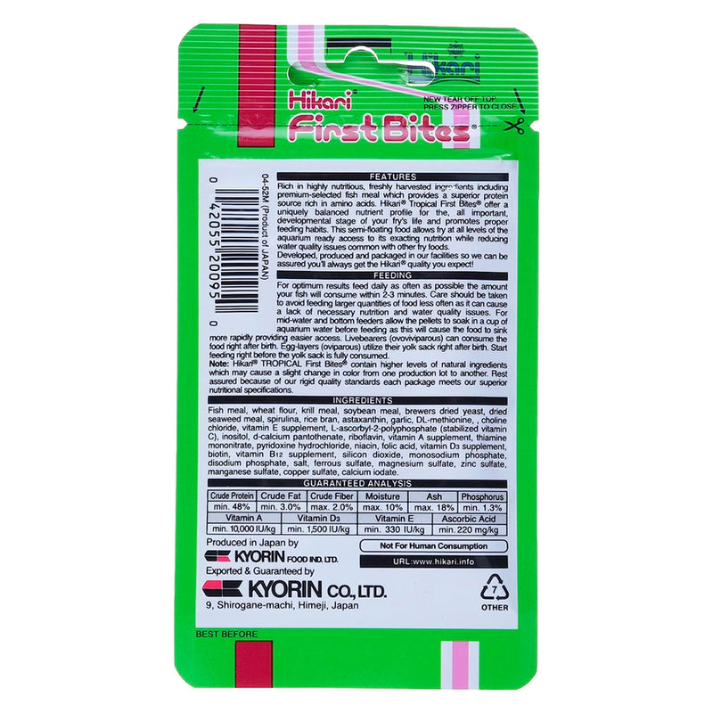 Alimento para Pez Hikari first bites 10gr