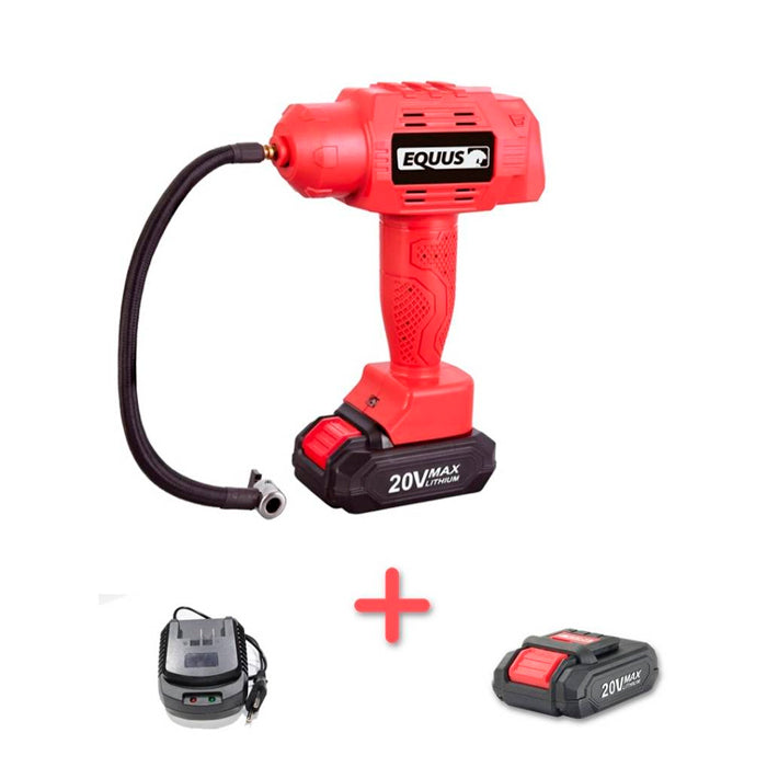 Compresor e Inflador 20 v + Batería + Cargador