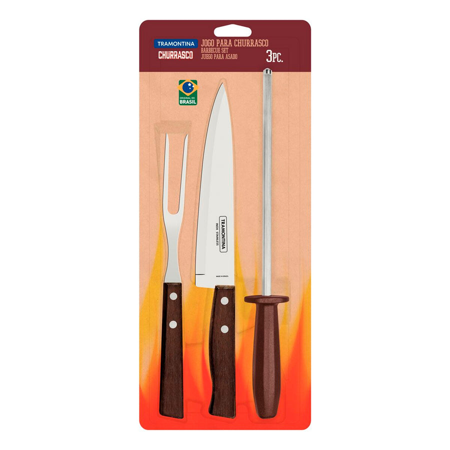 Juego para Asado Tramontina Churrasco 3 Piezas 22299/055
