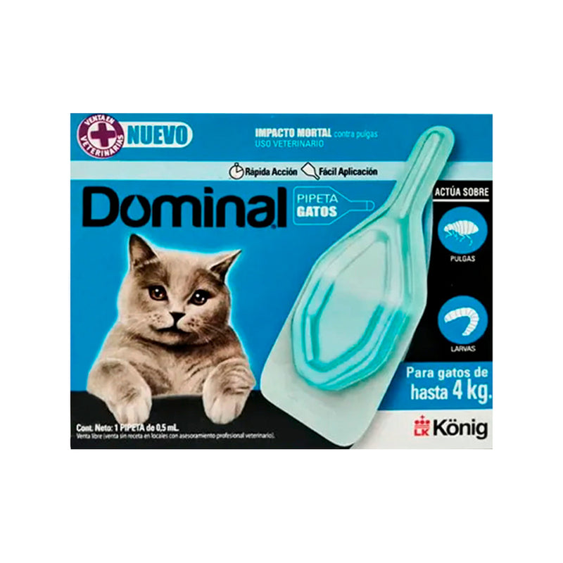 Pipeta Dominal para Gato Hasta 4 KG