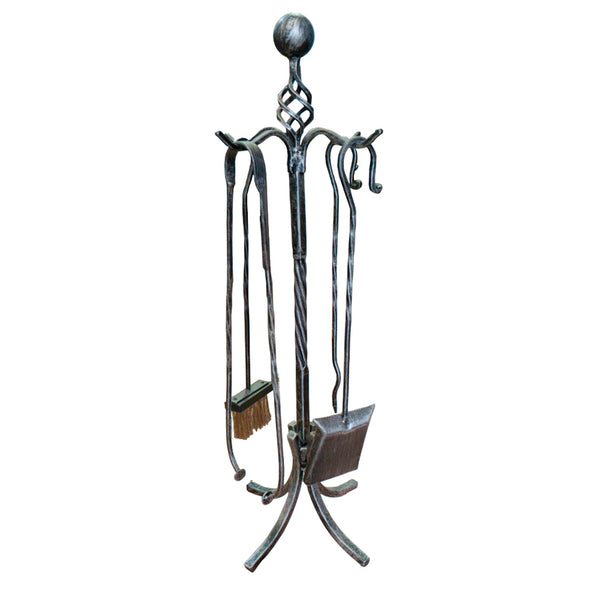 Atizador 4 Piezas Con Soporte