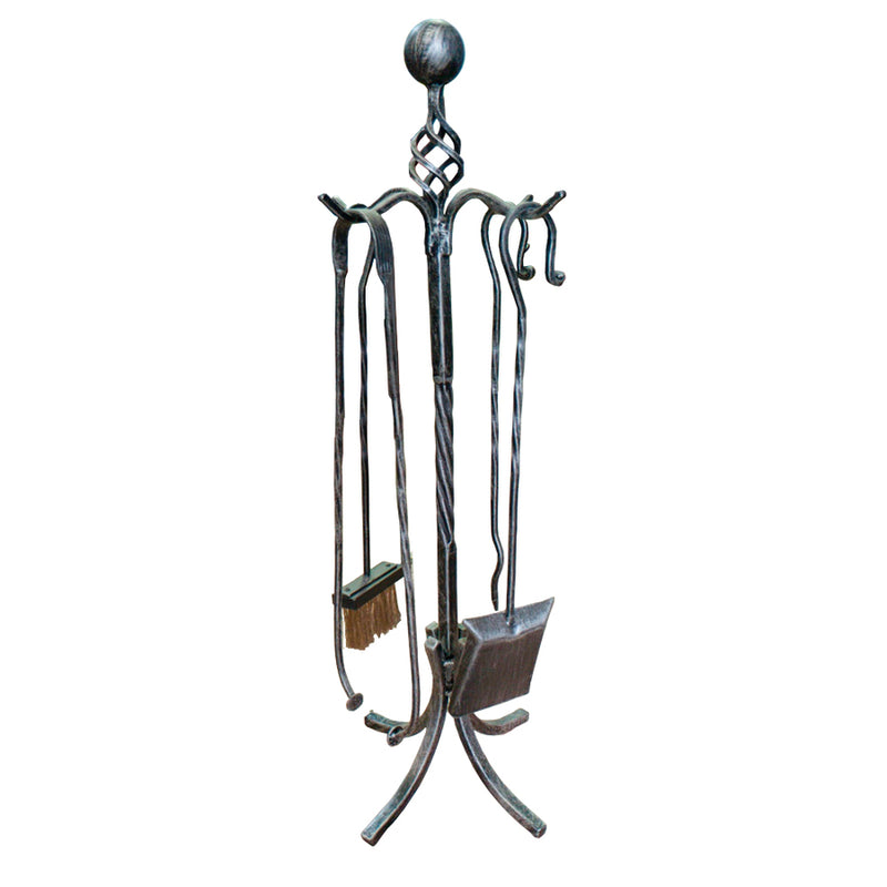 Atizador 4 Piezas Con Soporte