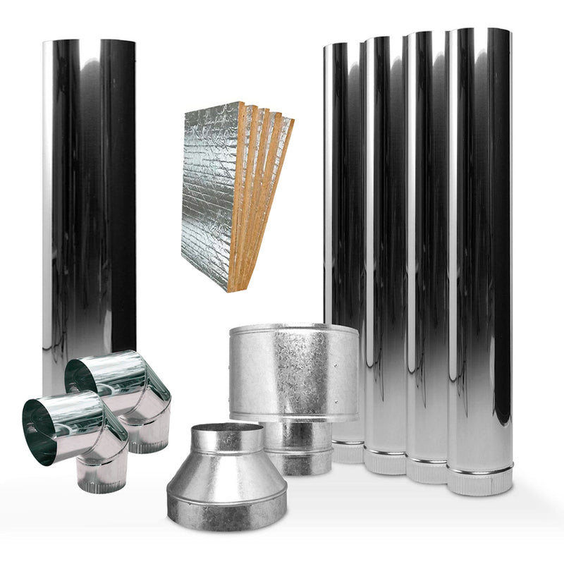 Kit de Instalación de PARED para Calefactor Tromen 6"