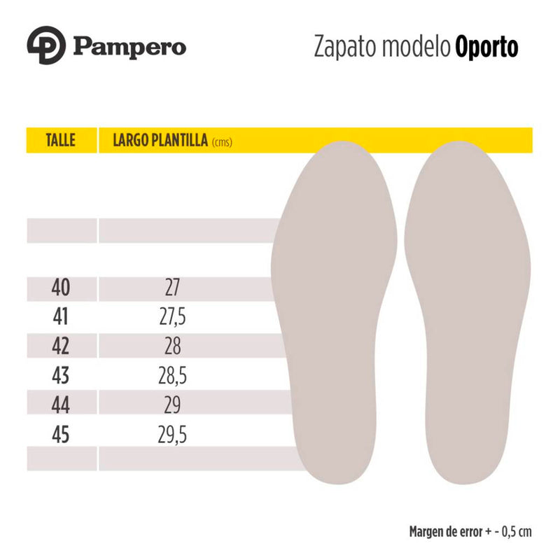 Zapato Pampero Modelo Oporto Tostado