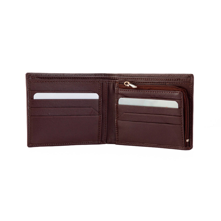 Billetera Cuero con Porta Monedas