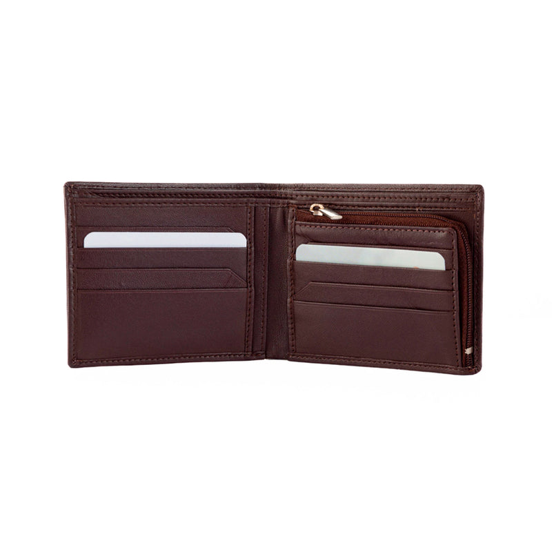 Billetera Cuero con Porta Monedas