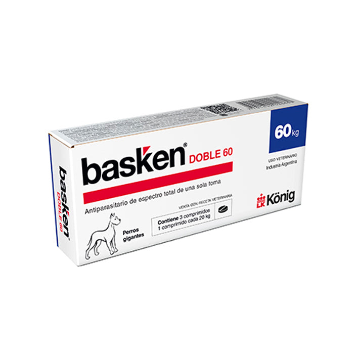 Basken Doble 60 Comprimido x1 (20 KG)