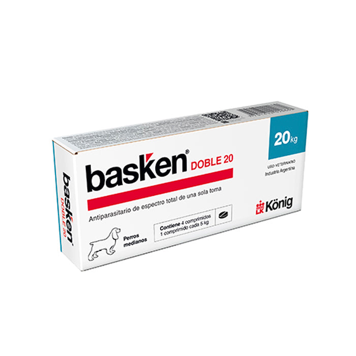 Basken Doble 20 Comprimido x1 (5 KG)