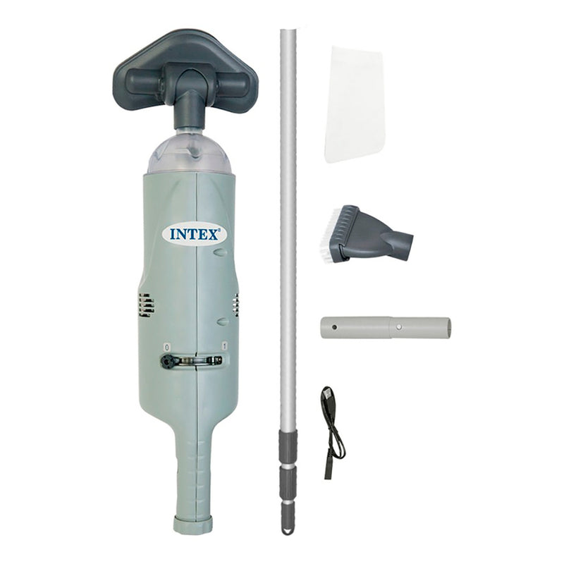 Aspiradora Limpiafondos Manual Recargable para Piscina Intex