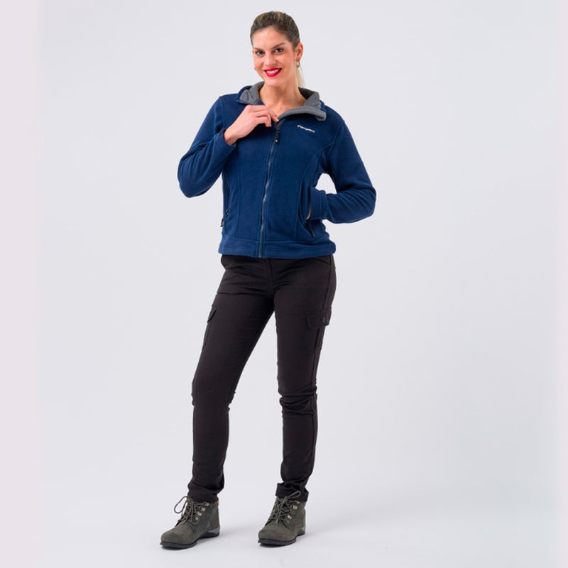 Campera Polar Pampero Dama Color Azul