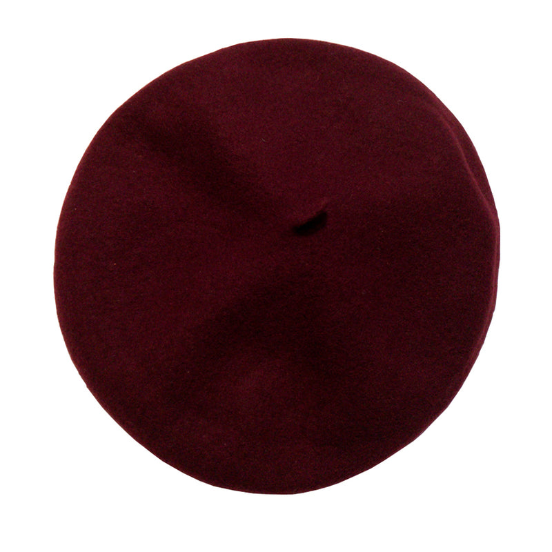 Boina Cataluña en Paño Color Bordó