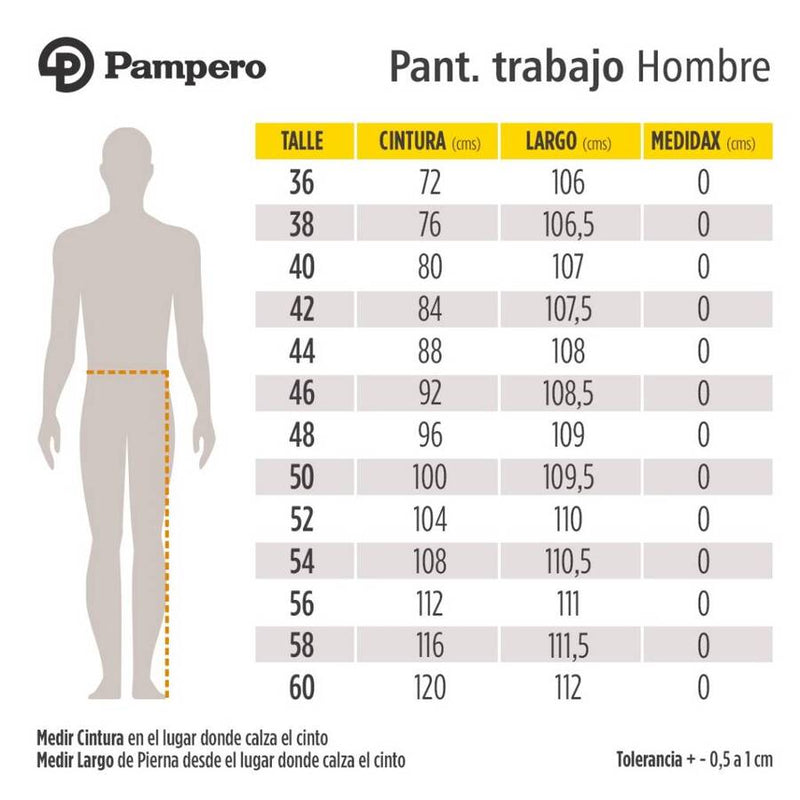 Pantalon de Trabajo Pampero Clásico Verde