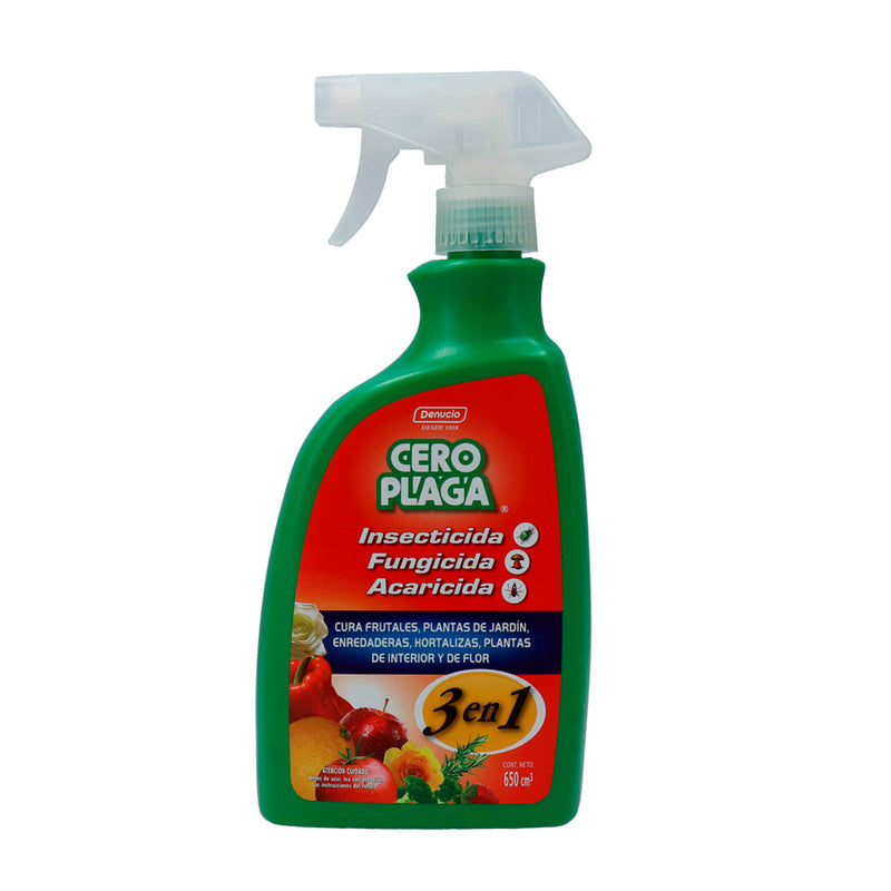 Cero Plaga 3 en 1 Insecticida Fungicida Acaricida 650 ml