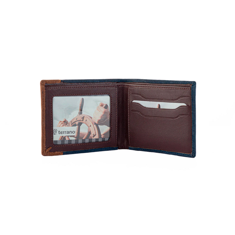 Billetera Nobuck con Vista