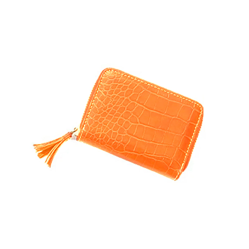 Tarjetero Monedero Terrano Acordeon Croco