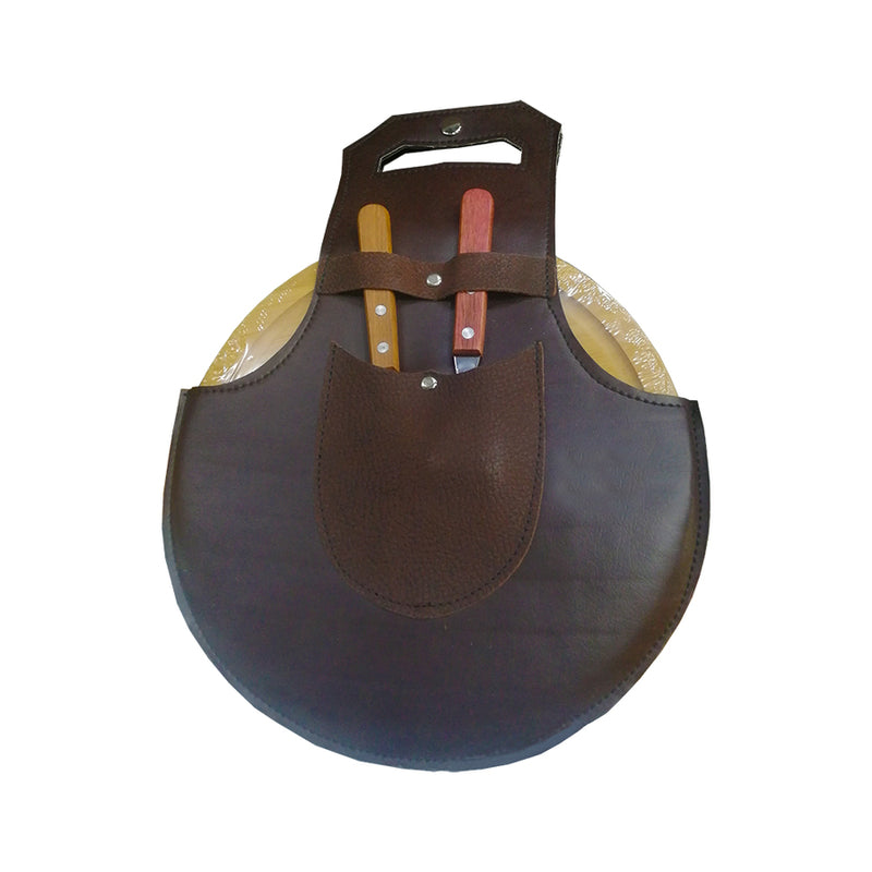 Juego Tabla Redonda con Tenedor y Cuchillo 25 x 1cm