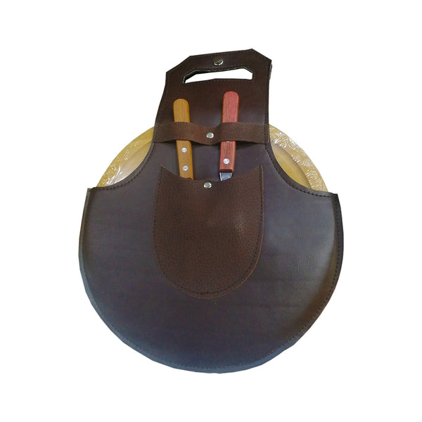 Juego Tabla Redonda con Tenedor y Cuchillo 25 x 1cm
