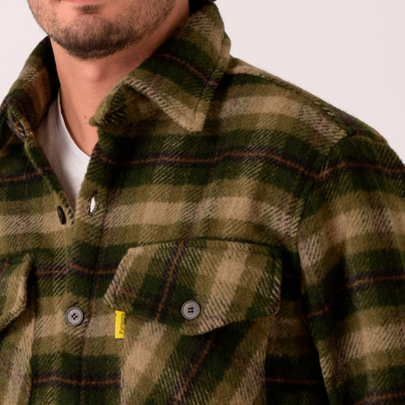 Camisa Leñadora Tartán Pampero Verde/Beige/Marrón