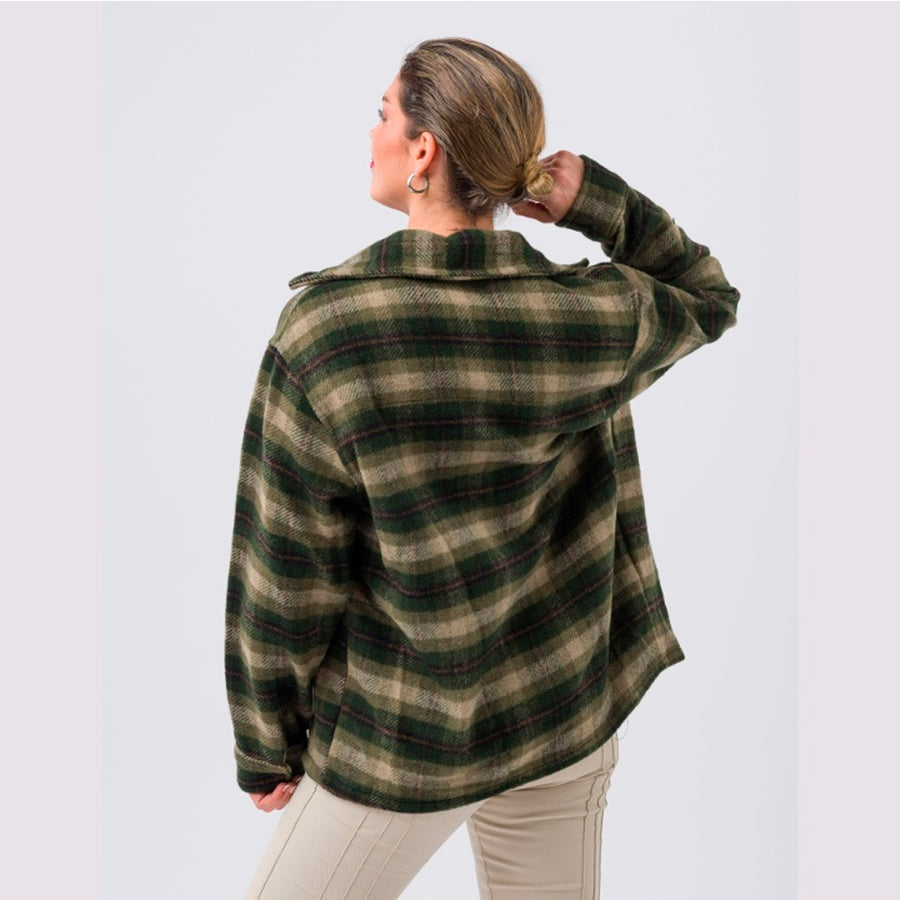 Camisa Leñadora Tartán Pampero Verde/Beige/Marrón