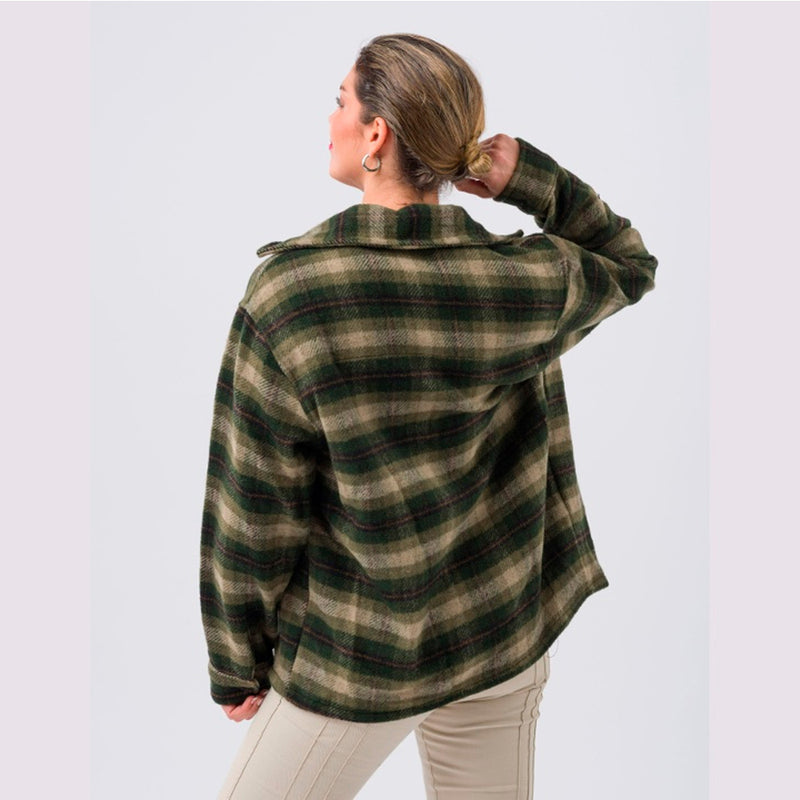 Camisa Leñadora Tartán Pampero Verde/Beige/Marrón