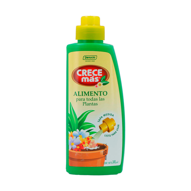 Fertilizante Crece Mas Alimento T/Plantas 345 Cc