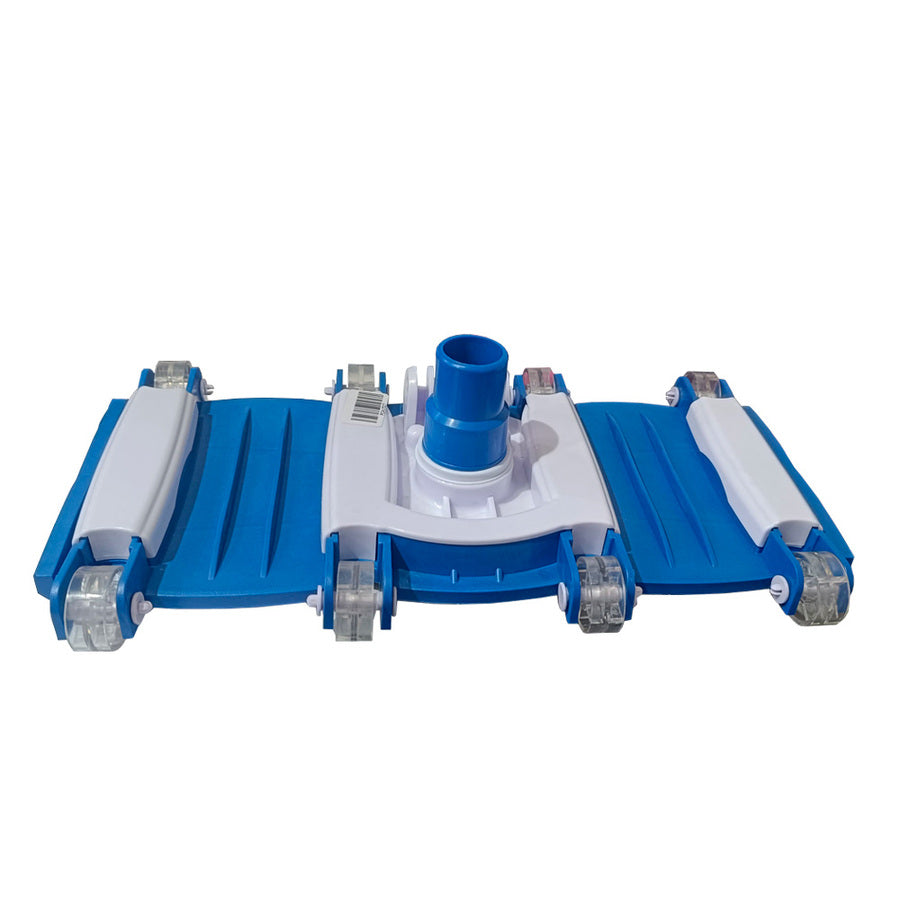 Aspirador para Piscina 8 Ruedas Flexible Conexión Giratoria