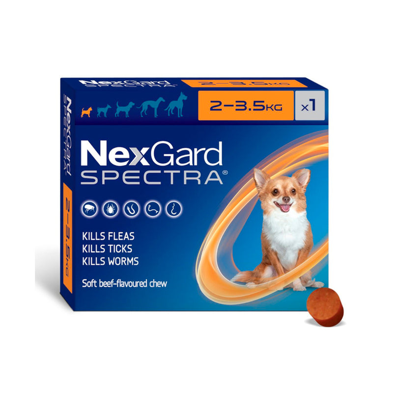 Pastilla NexGard Spectra 2 a 3,5 KG XS