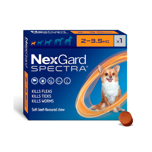 Pastilla NexGard Spectra 2 a 3,5 KG XS