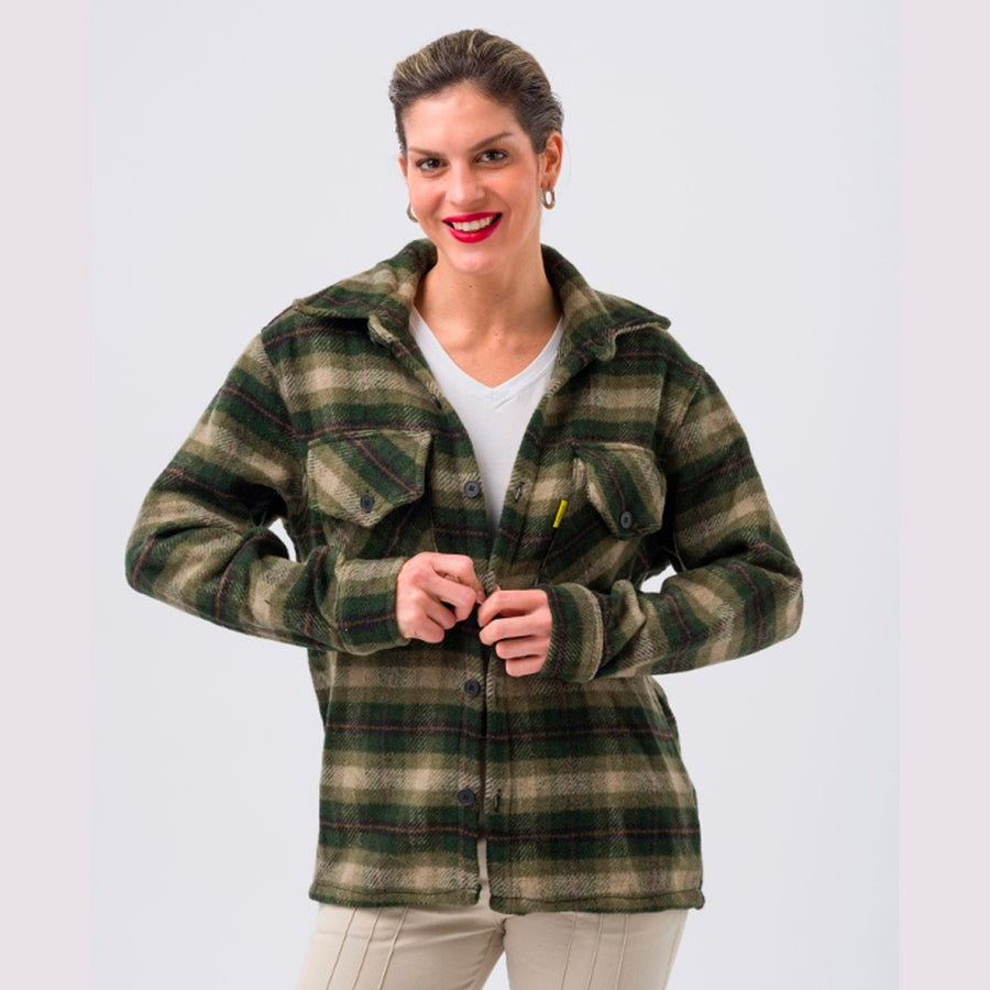Camisa Leñadora Tartán Pampero Verde/Beige/Marrón