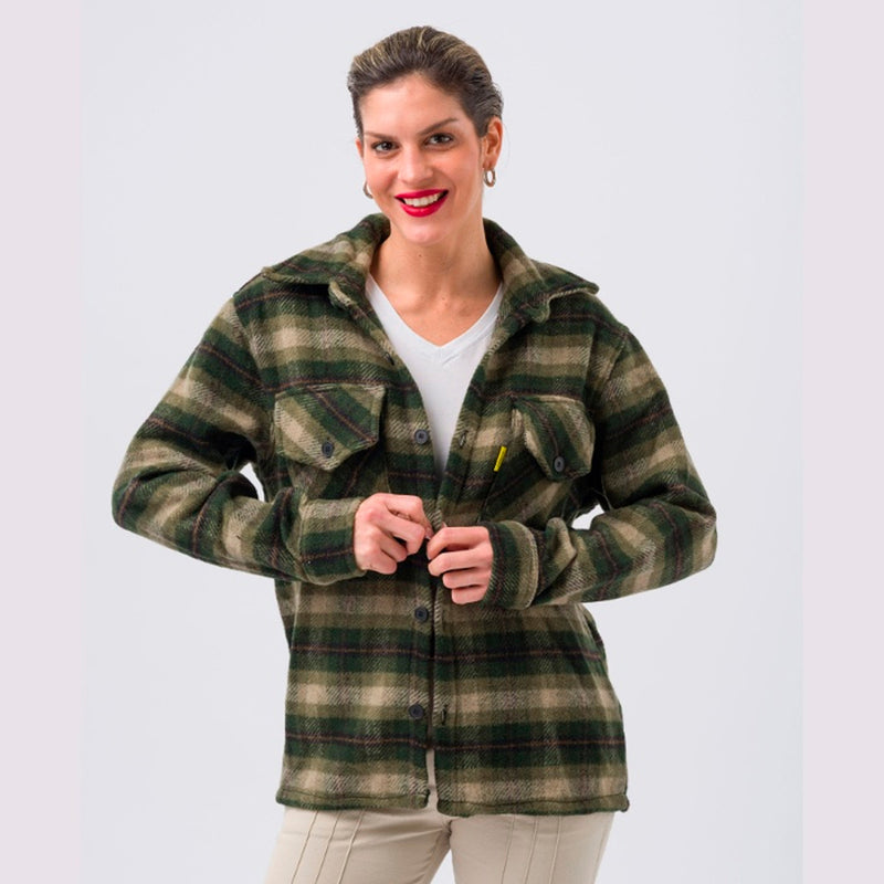 Camisa Leñadora Tartán Pampero Verde/Beige/Marrón