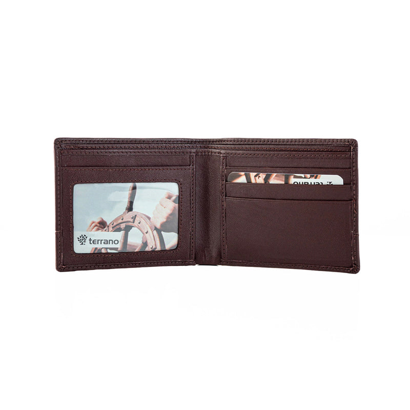 Billetera Cuero con Visor