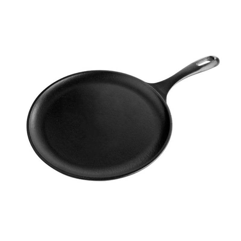Plancha Comal Hierro Fundido Curado Redonda 26cm Victoria