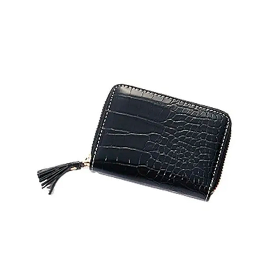 Tarjetero Monedero Terrano Acordeon Croco