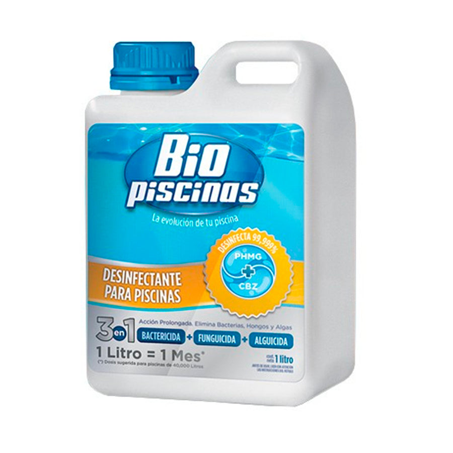 Biopiscinas 1 Litro Desinfectante para Piscinas sin Cloro
